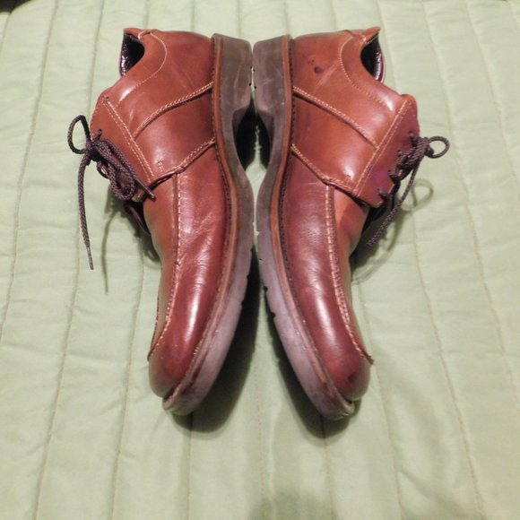 Men's VENTURINI gorgeous & supple Italian leather square toe brown shoes GUC 11 - Picture 8 of 14